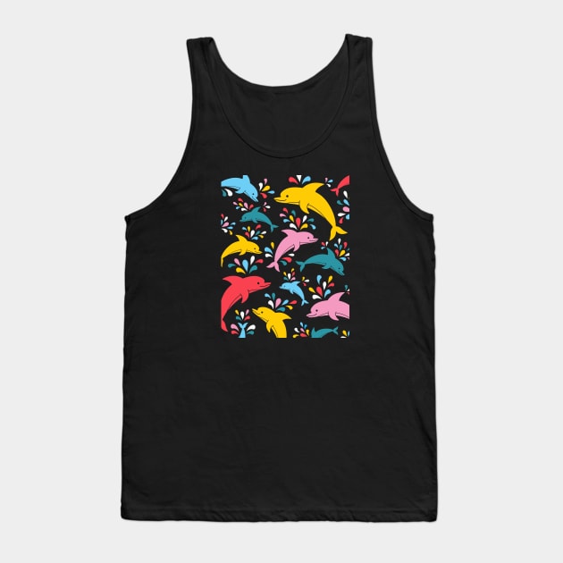 Dolphins! Tank Top by Peebs